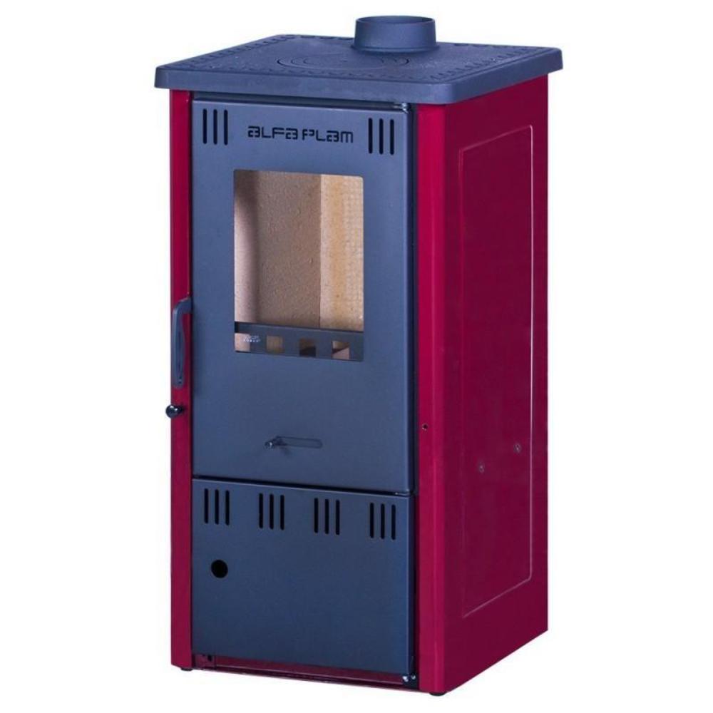 Slika ALFA PLAM Peć na čvrsto gorivo ELITA II ECO Crvena 6.5 kW
