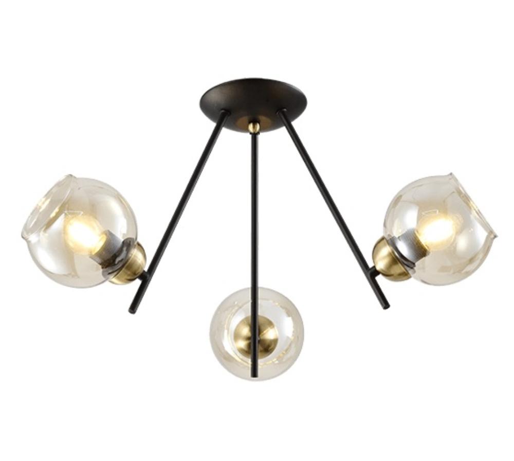 Picture of RICK LUSTER 3XE27 CRNA MAT/BRONZA