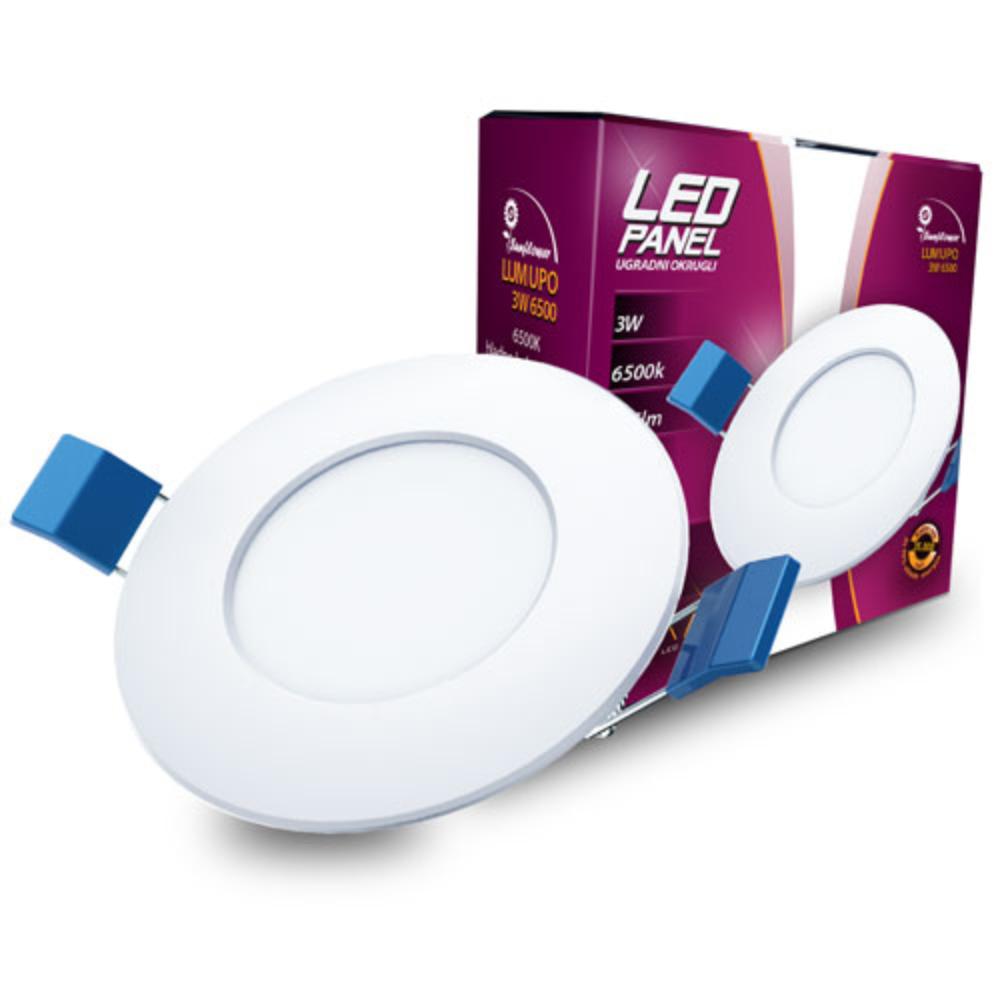 Slika LUMAX SUNFLOWER LED PANEL UGRADNI  LUMUPO 3W 6500K 