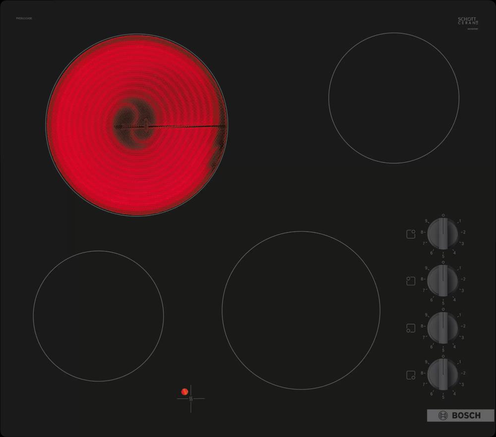Slika BOSCH Ugradna ploča PKE611CA3E  Staklokeramička   Crna 