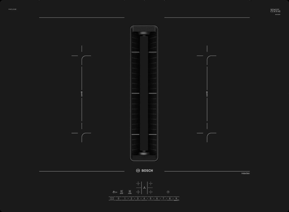 Slika BOSCH Ugradna ploča PVQ711F15E  Indukciona  Crna 