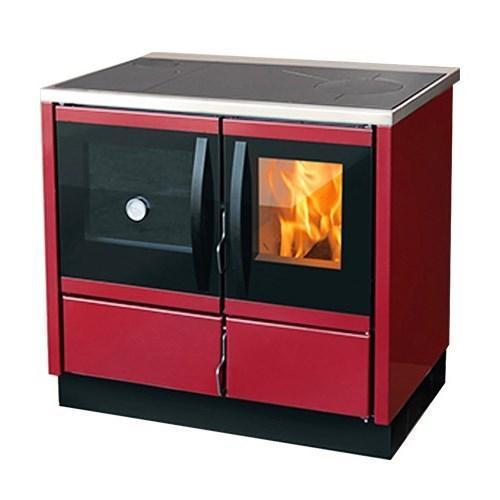 Slika MBS Šporet za etažno grejanje THERMO ROCKY LEVI Bordo Drvo/Ugalj