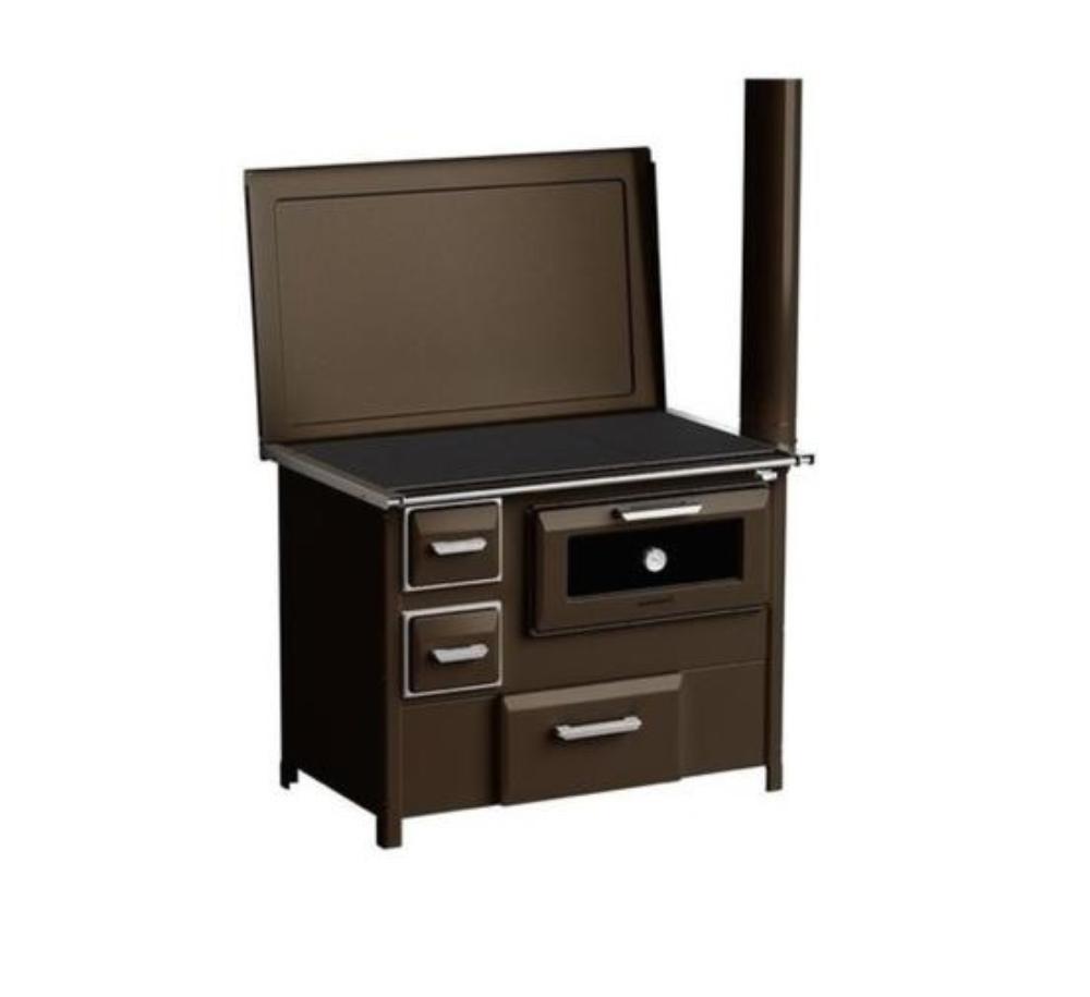 Slika MBS Šporet 9 RS TOP DP DESNI Braon Drvo i ugalj