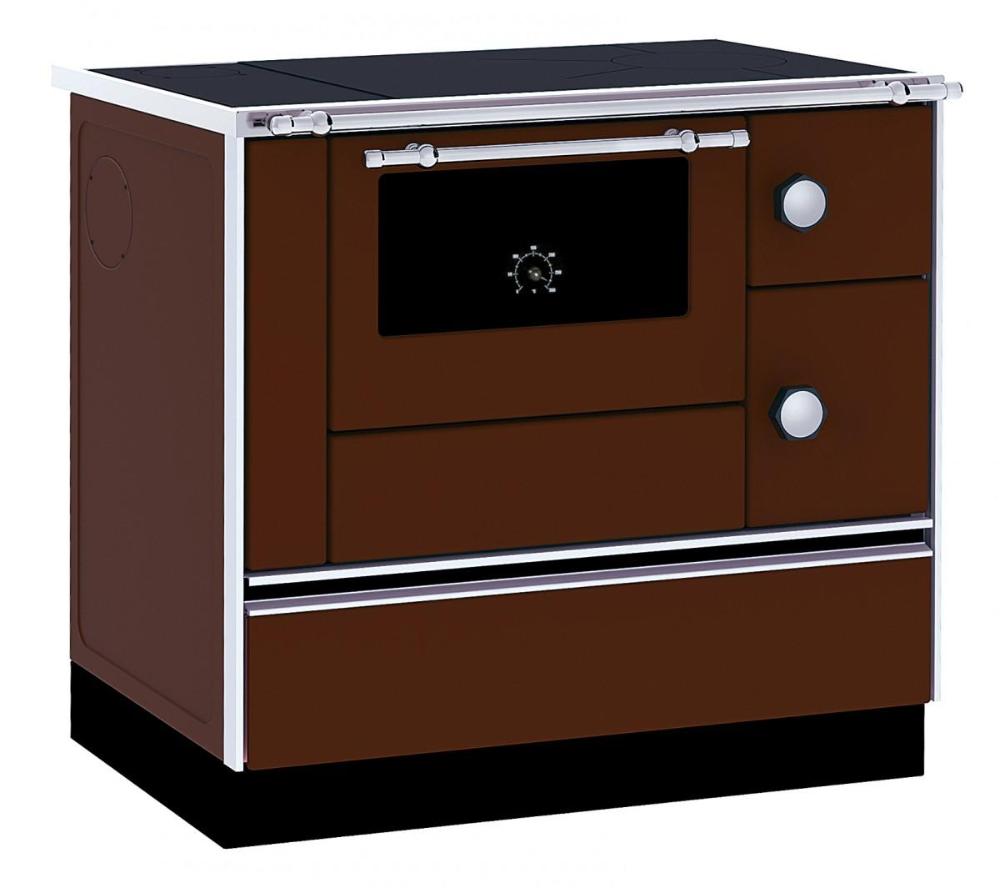 Slika ALFA PLAM Šporet za etažno grejanje 90 ETAZ HET LEVI Braon Drvo/Ugalj