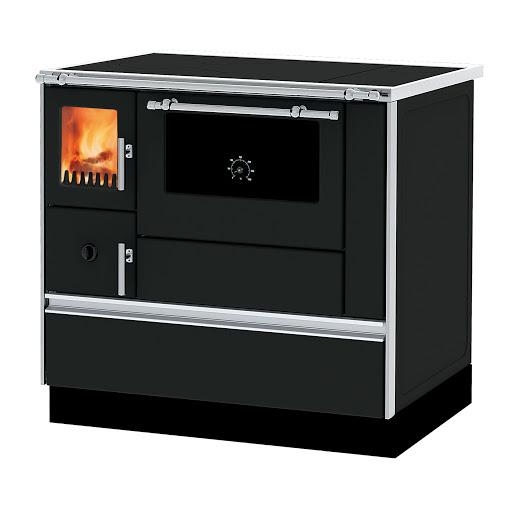 Slika ALFA PLAM Šporet 90H DOMINANT LEVI Antracit Drvo/Ugalj