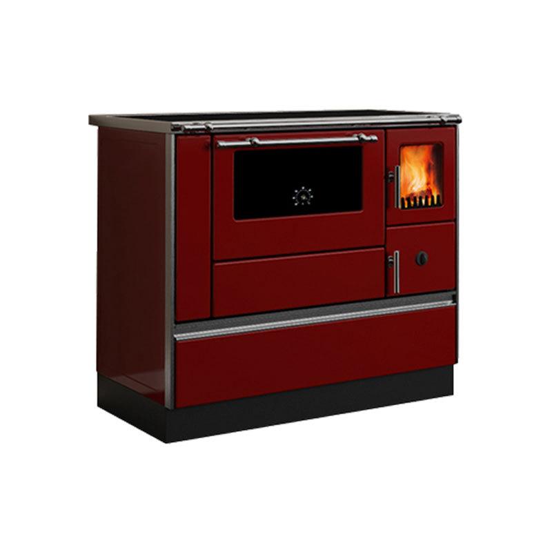 Slika ALFA PLAM Šporet 90H DOMINANT LEVI Crvena Drvo/Ugalj