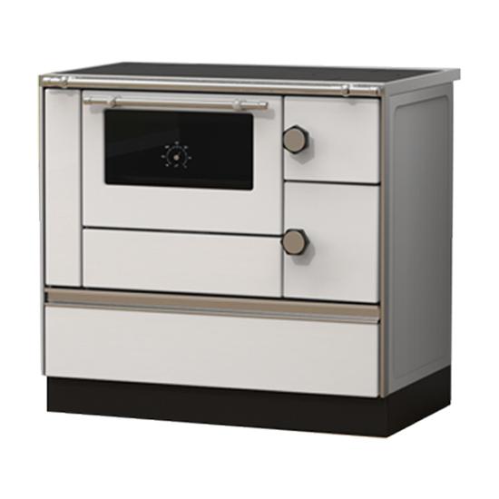 Slika ALFA PLAM Šporet za etažno grejanje 90 ETAZ HET LEVI Beli Drvo/Ugalj