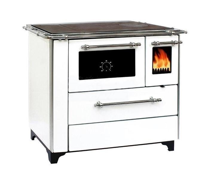 Slika ALFA PLAM Šporet DONNA 70 LEVI Bela Drvo/Ugalj