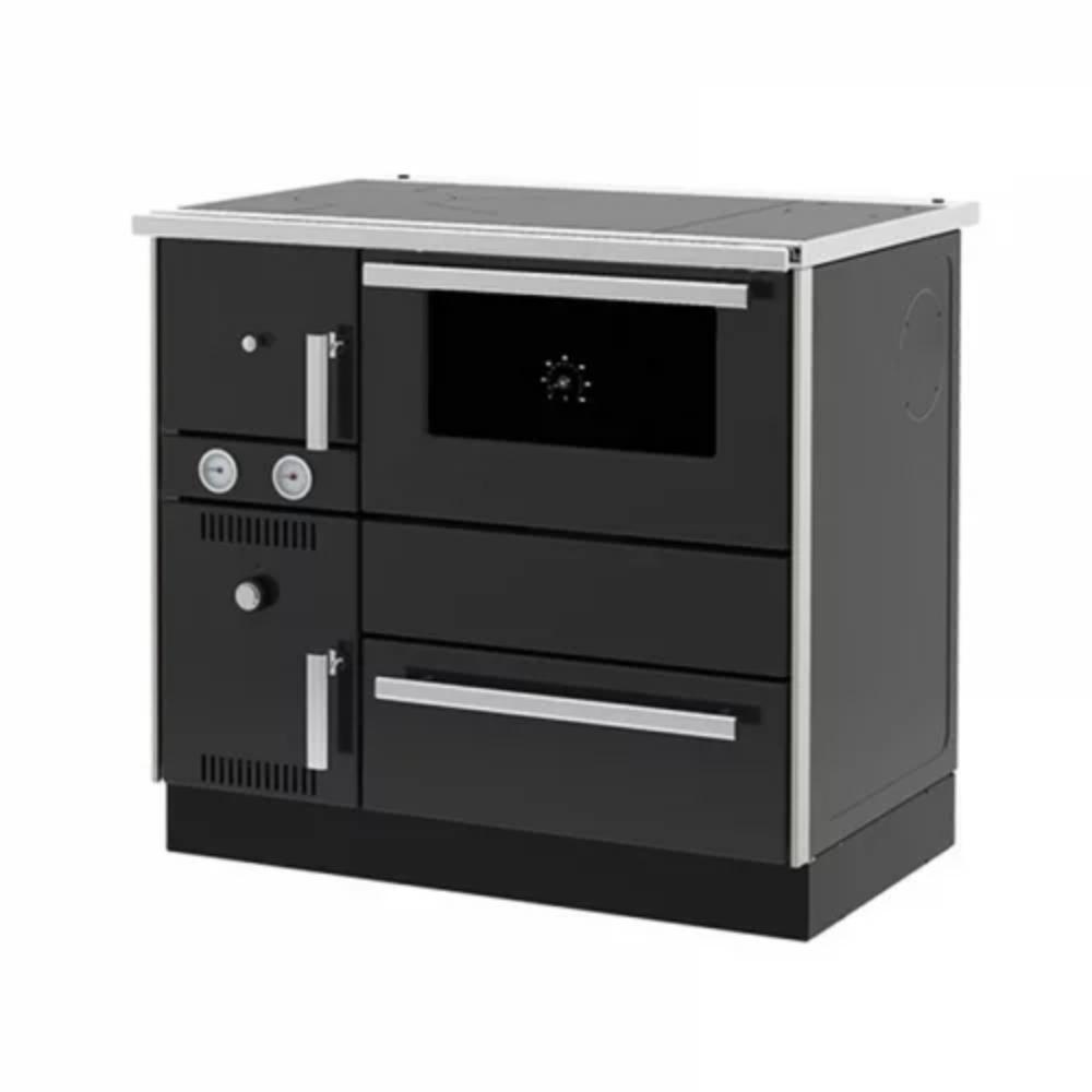 Slika ALFA PLAM Šporet za etažno grejanje TERM 20 NR DESNI Antracit Drvo/Ugalj