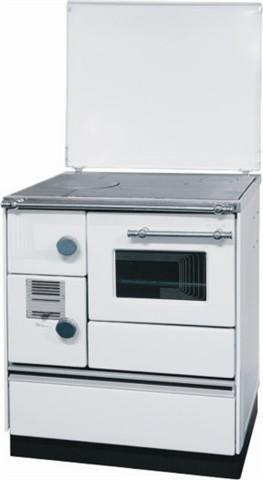 Slika ALFA PLAM Šporet za etažno grejanje 70 ET F DESNI Bela Drvo/Ugalj