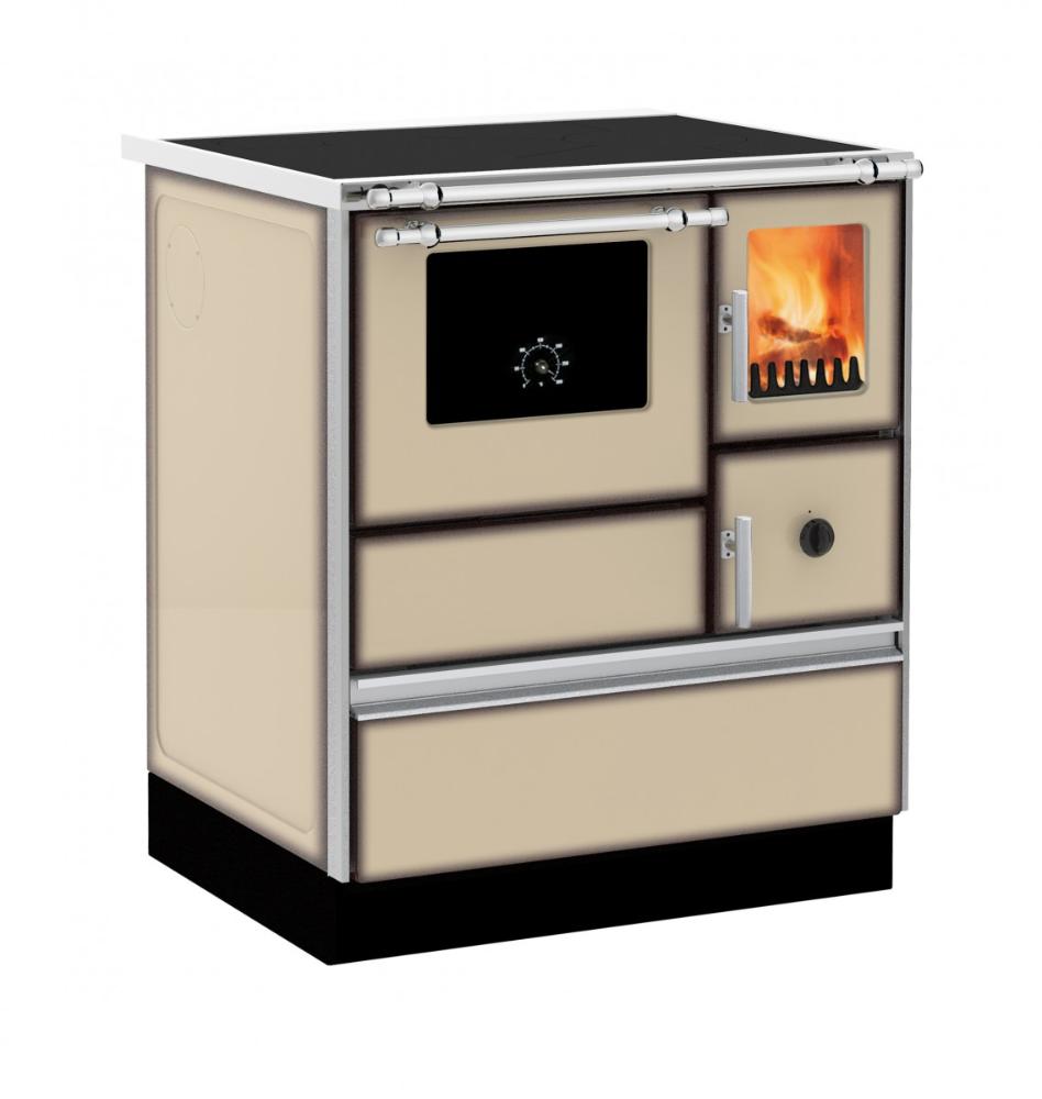 Slika ALFA PLAM Šporet 70 DOMINANT CP LEVI Kapućino Drvo/Ugalj