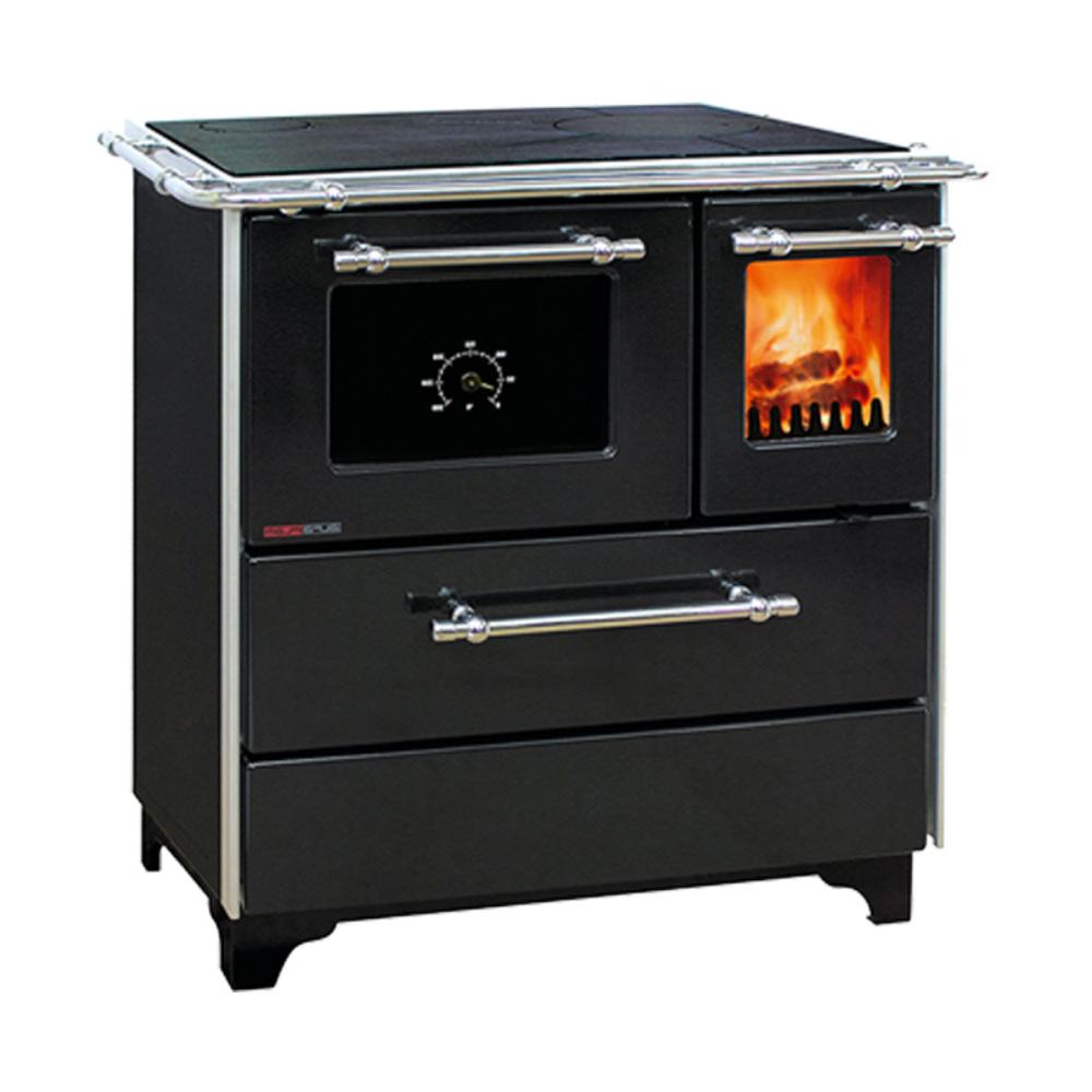 Slika ALFA PLAM Šporet DONNA 70 LEVI Antracit Drvo/Ugalj