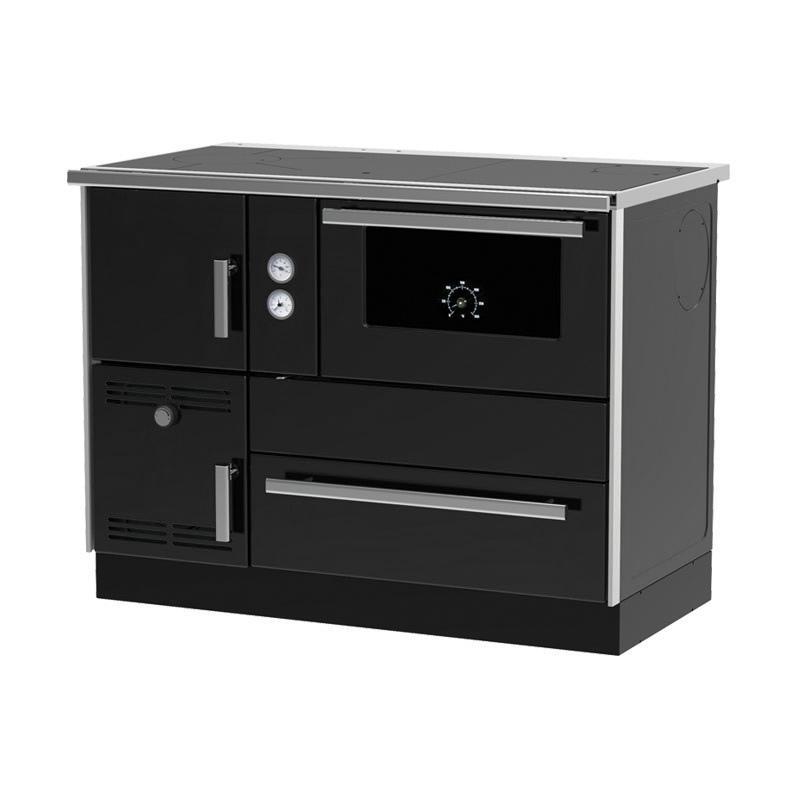 Slika ALFA PLAM Šporet za etažno grejanje TERM 35 DESNI Antracit Drvo/Ugalj