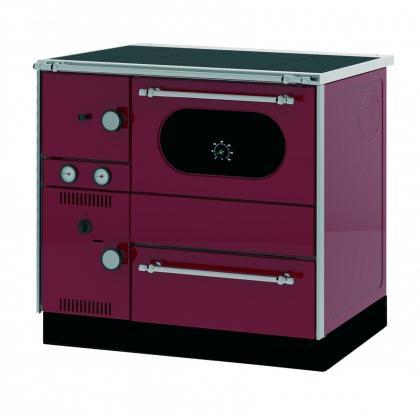 Slika ALFA PLAM Šporet za etažno grejanje TERM 27 DESNI Crvena Drvo/Ugalj