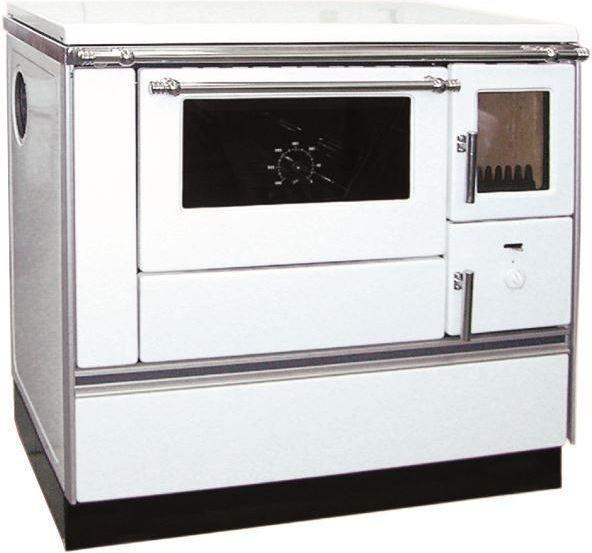 Slika ALFA PLAM Šporet 90H DOMINANT LEVI Bela Drvo/Ugalj