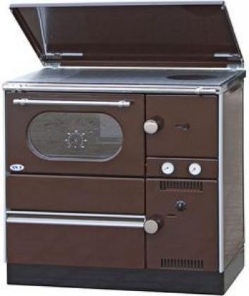 Slika ALFA PLAM Šporet za etažno grejanje TERM 27 LEVI Braon Drvo/Ugalj