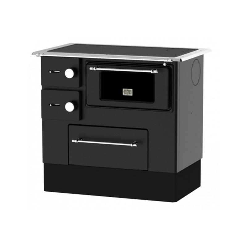 Slika ALFA PLAM Šporet 46 ELEGANT 2R DESNI Antracit Drvo/Ugalj