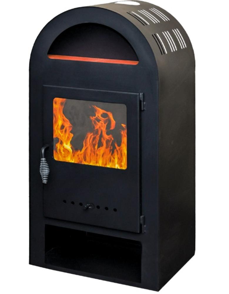 Slika TERMO SISTEM Peć na čvrsto gorivo TERMO K OPTIMA (OLIMP S3) Crna   8-10 KW