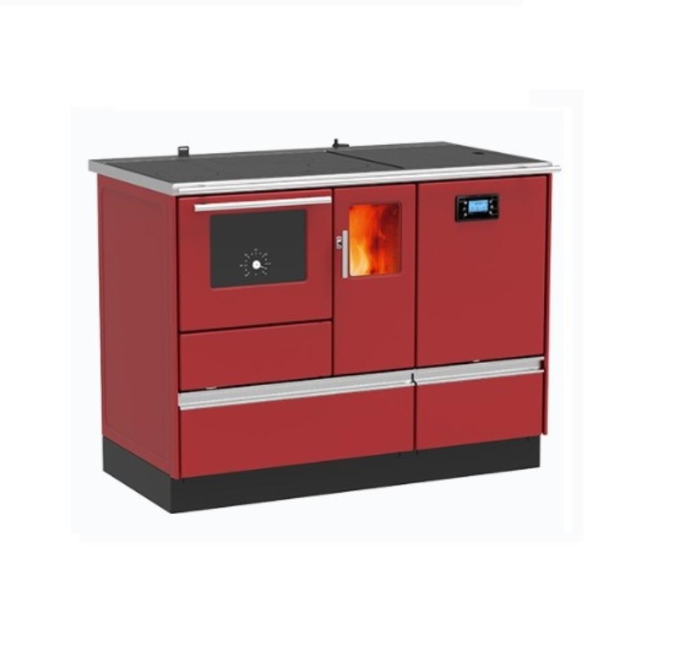 Slika ALFA PLAM Šporet za etažno grejanje TERM H 20 PELET ECO DESNI Crveni Pelet