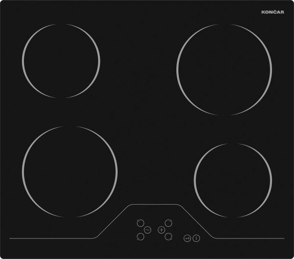 Slika KONCAR Ugradna ploča UKE 6040 K.CM1 Staklokeramicka Crna