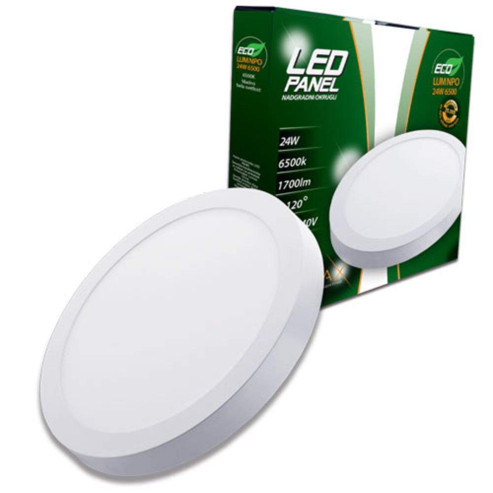 Slika LUMAX LED PANEL NADGRADNI OKRUGLI  MNPO 24W 6500K EKO