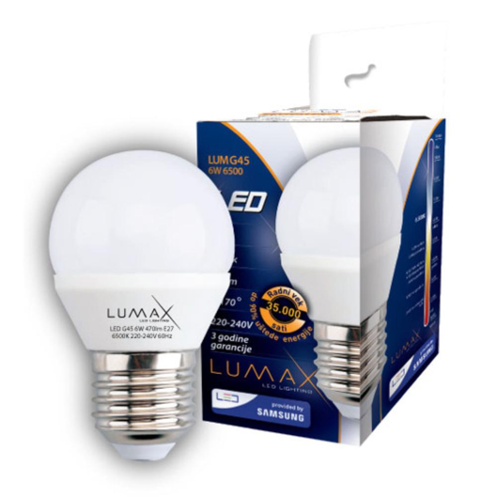 Slika LUMAX LED SIJ.E45-8W 6500K