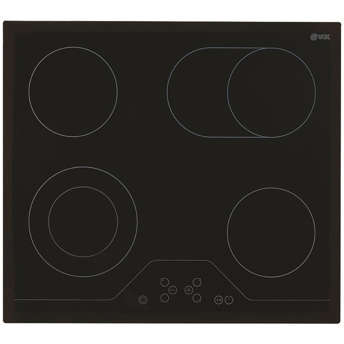 Picture of VOX Ugradna ploča EBC 411 DB Staklokeramicka Crna