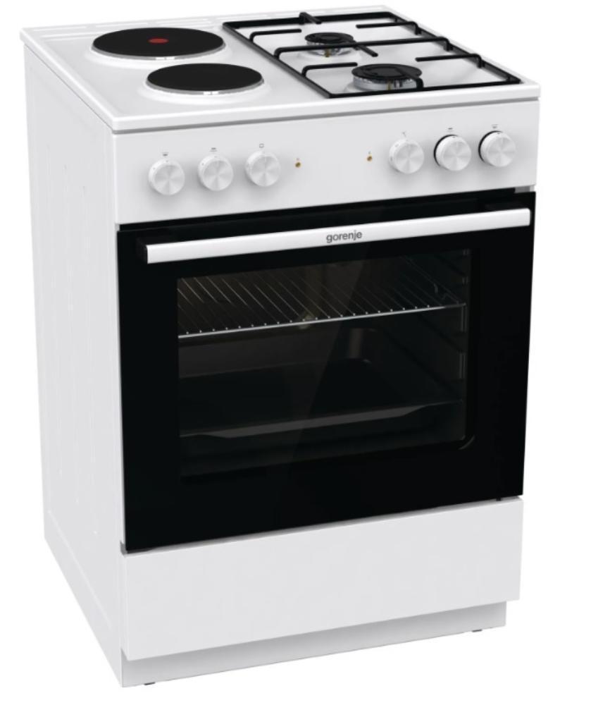Slika GORENJE Električni šporet GK 6A10 WG 	Bela  Plinska Ringle  A