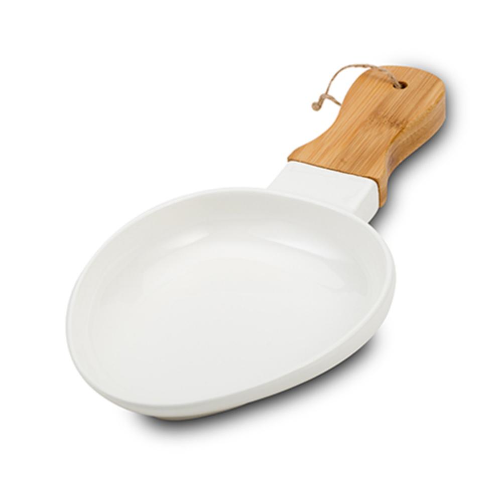 Slika NAVA PORCELANSKI TANJIR ZA SERVIRANJE SA DRSKOM 32 CM