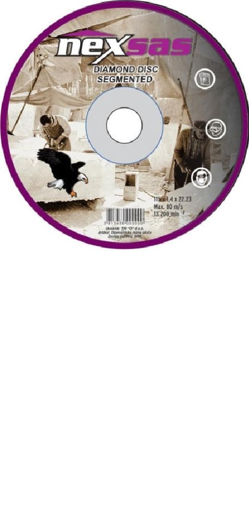 Slika NEXSAS REZ.PL.ZA KERAM 115X1.7