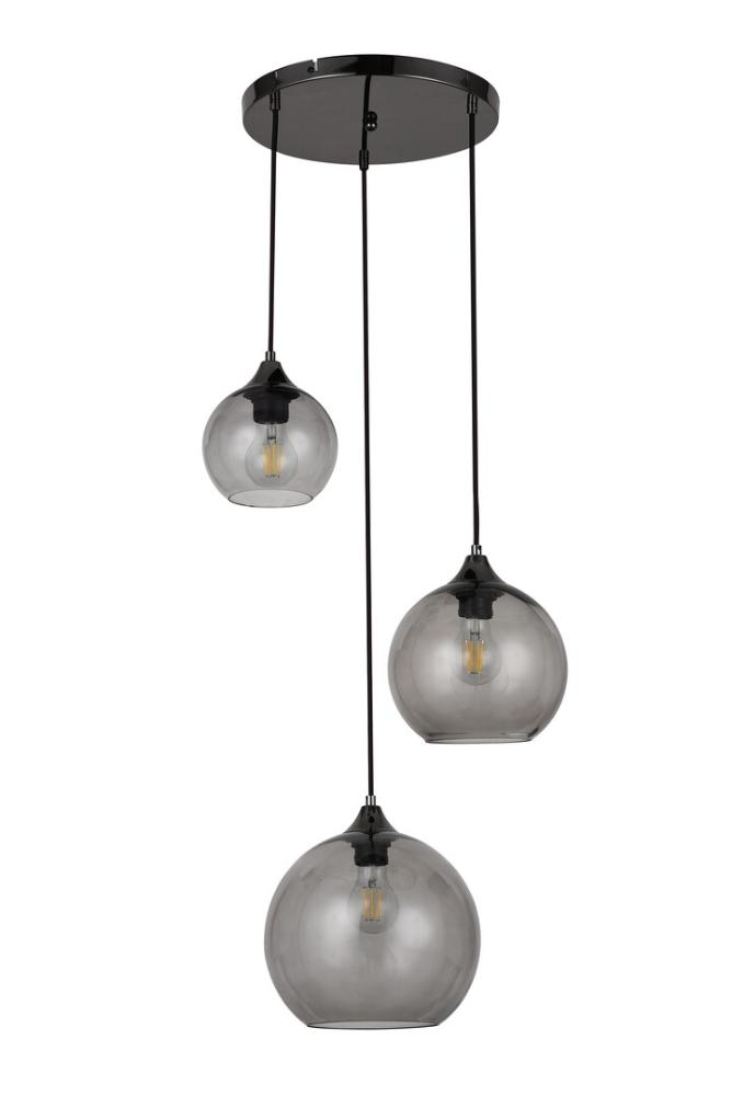 Slika TANESHA VISILICE E27 MAX 40W BLACK/SMOKE