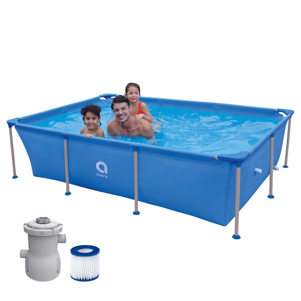 Slika BAZEN PRAVOUGAONI AVENLI SA METALNIM OKVIROM 2.58X1.79X0.66M