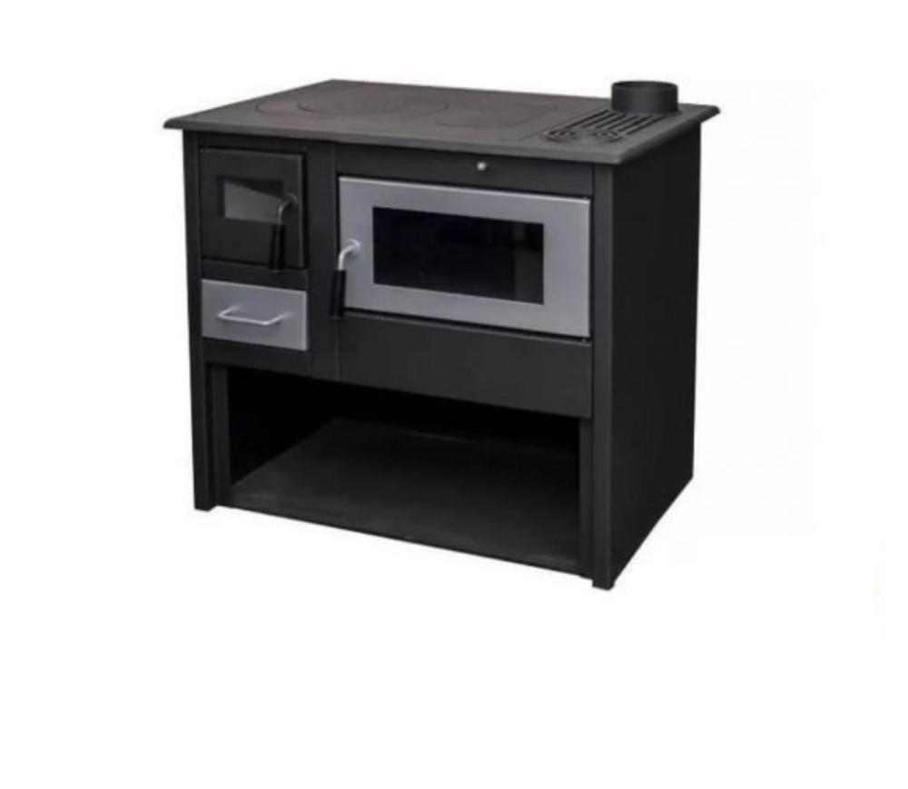 Slika TERMO SISTEM Šporet TERMO 8 DESNI  Crna  Drvo i ugalj