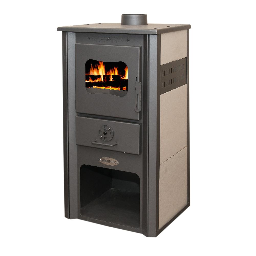 Slika NEXSAS Peć na čvrsto gorivo HEKLA Crna  7 kw 