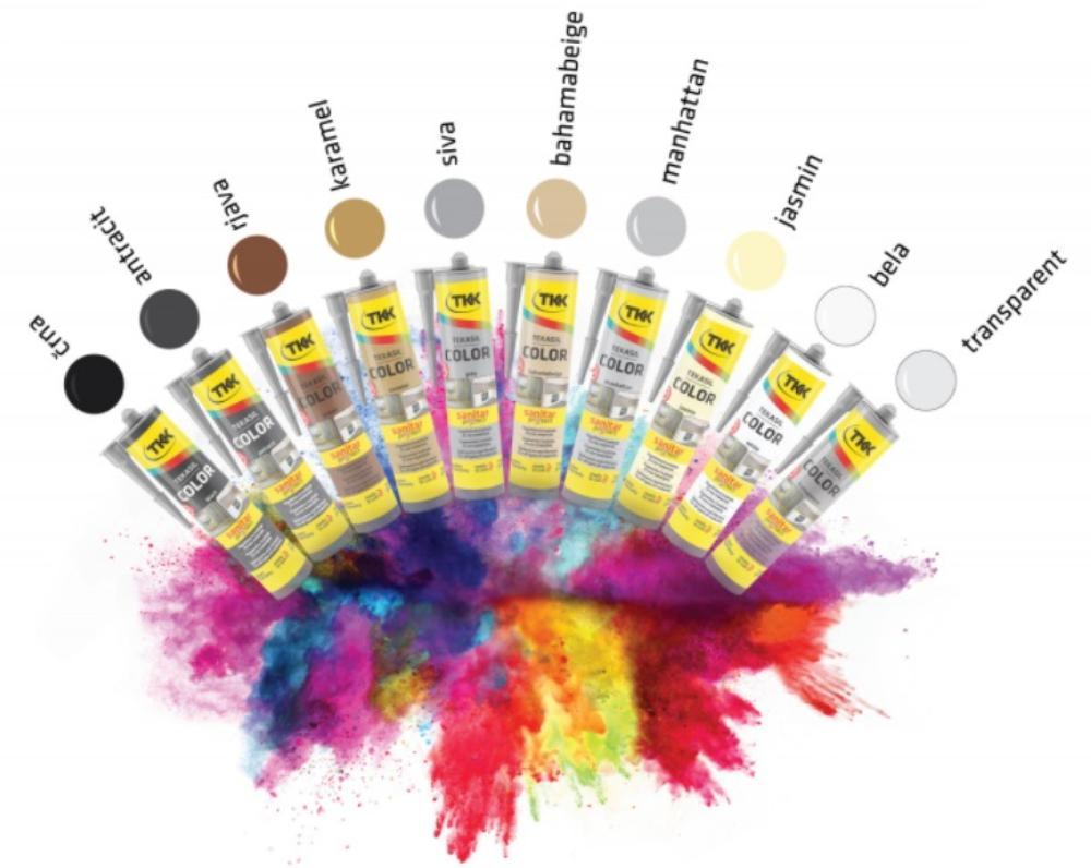 Slika SILIKON"TKK"TEKASIL COLOR 300ml CRNI