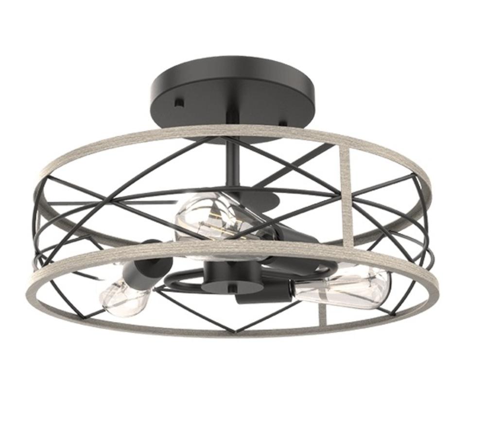 Slika EMMA PLAFONSKA SVETILJKA 3XE27 230V MAT CRNA