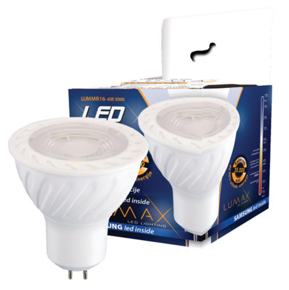 Slika LUMAX Sijalica LUM  LED, Toplo bela, 6 W, MR16