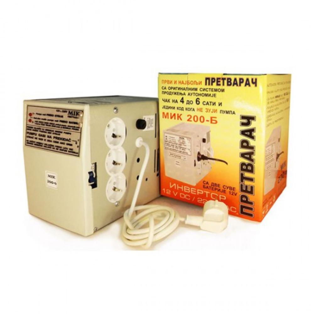 Slika PRETVARAC NAPONA MIK 200B (12/220V 200W ) SA AKUMULATOROM