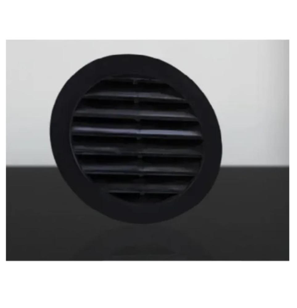 Slika RESETKA TEXO VENTILACIONA PVC 110 CRNA