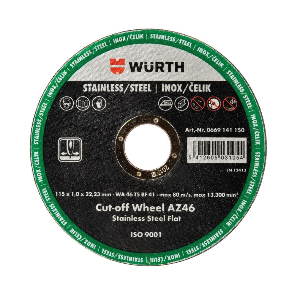 Slika REZNA PLOCA ZA INOX 125X1.0"WURTH