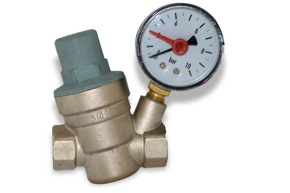 Slika REGULATOR ''MBM'' PRITISKA SA MANOMETROM 3/4''