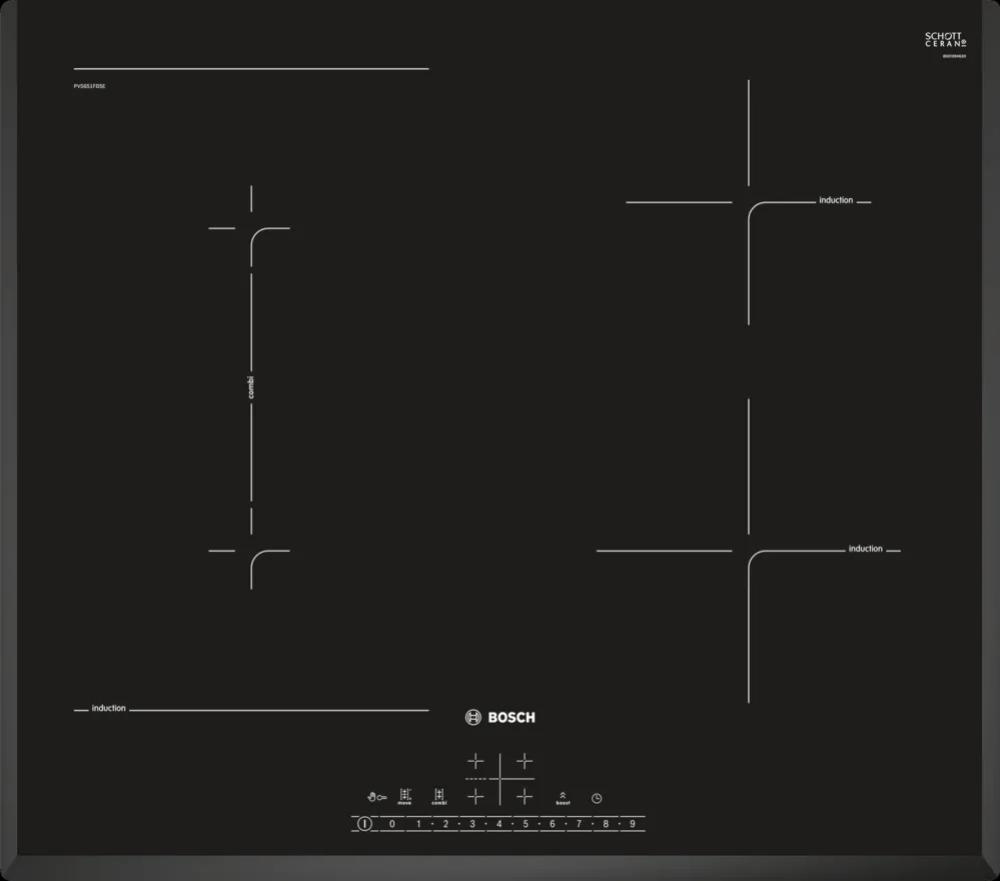 Picture of BOSCH Ugradna ploča PVS651FB5E  Indukciona ploča za kuvanje  Crna