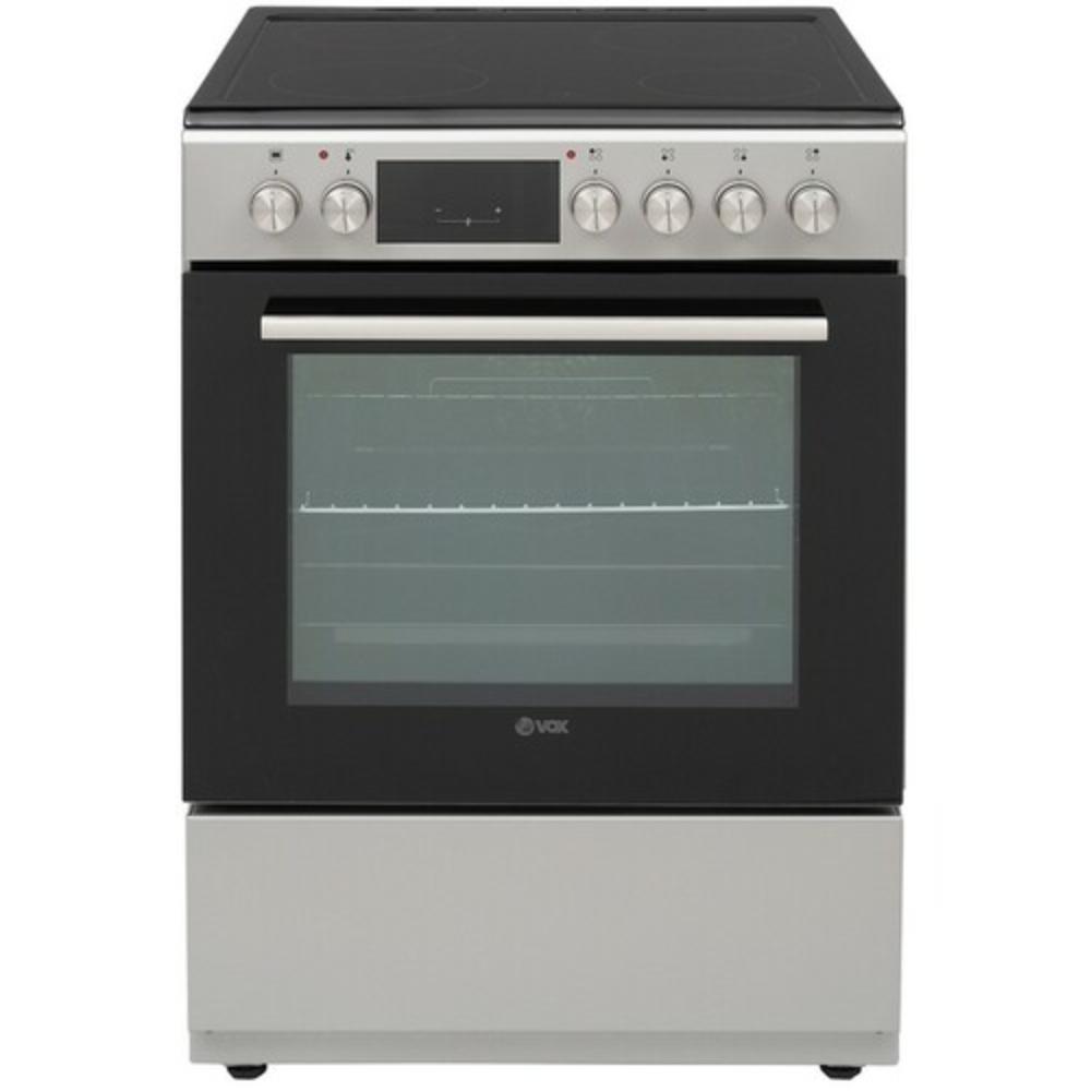 Picture of VOX Električni šporet CHT6155SQ Srebrna  Ventilatorska Samostojeći električni šporet sa staklokeramičkom pločom  A