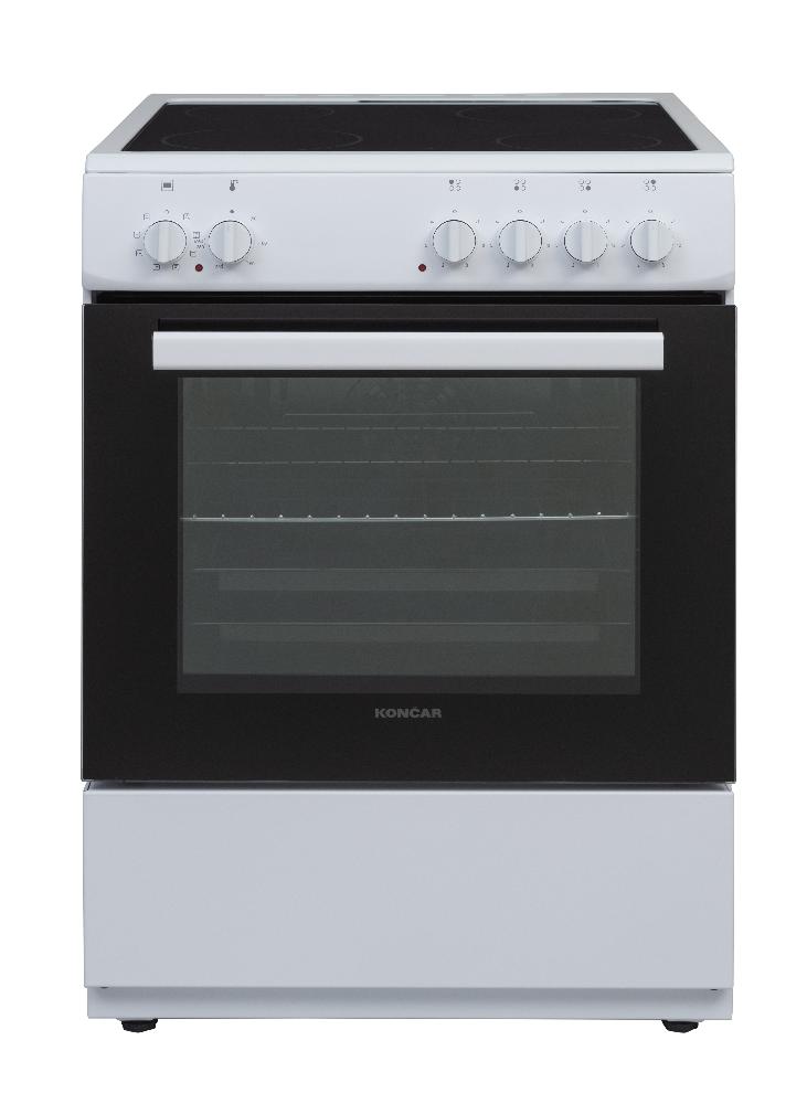 Slika KONCAR Električni šporet ST 6040 GKFB3 Bela Turbo rerna Staklokeramicka  A