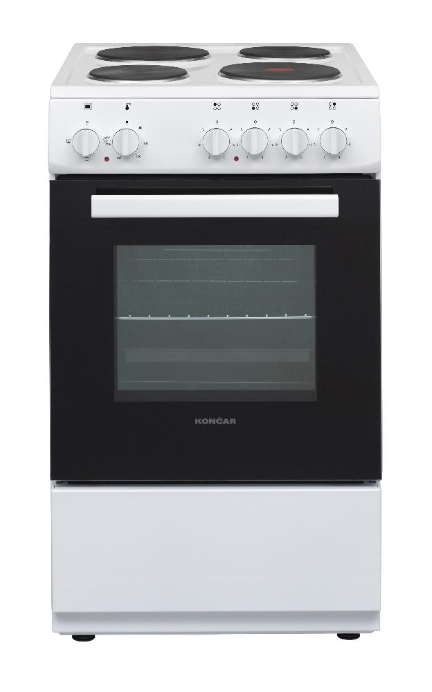 Slika KONCAR Električni šporet ST5040.BR1 Bela Ventilatorska Ringle  A