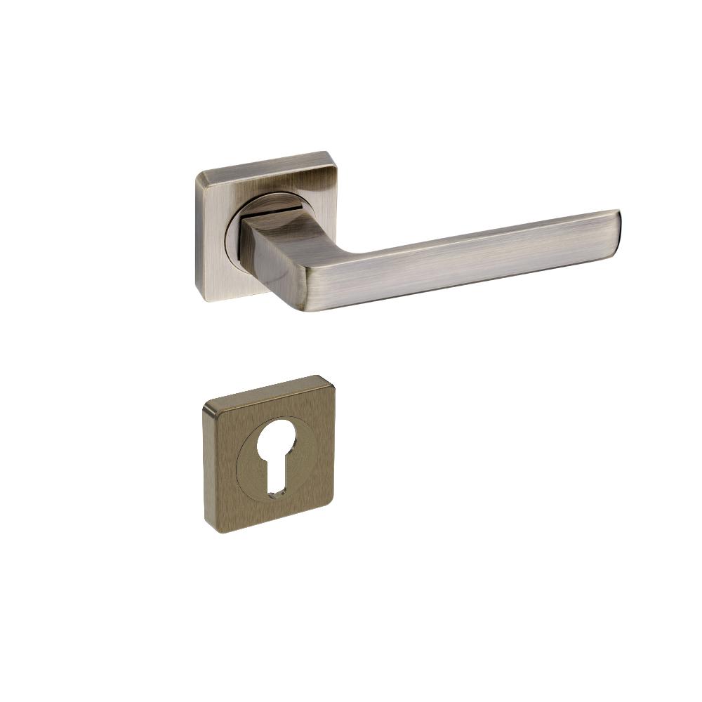 Slika GAMET KVAKA DH89 KVADRAT ROZETNA (CILINDAR) MESING