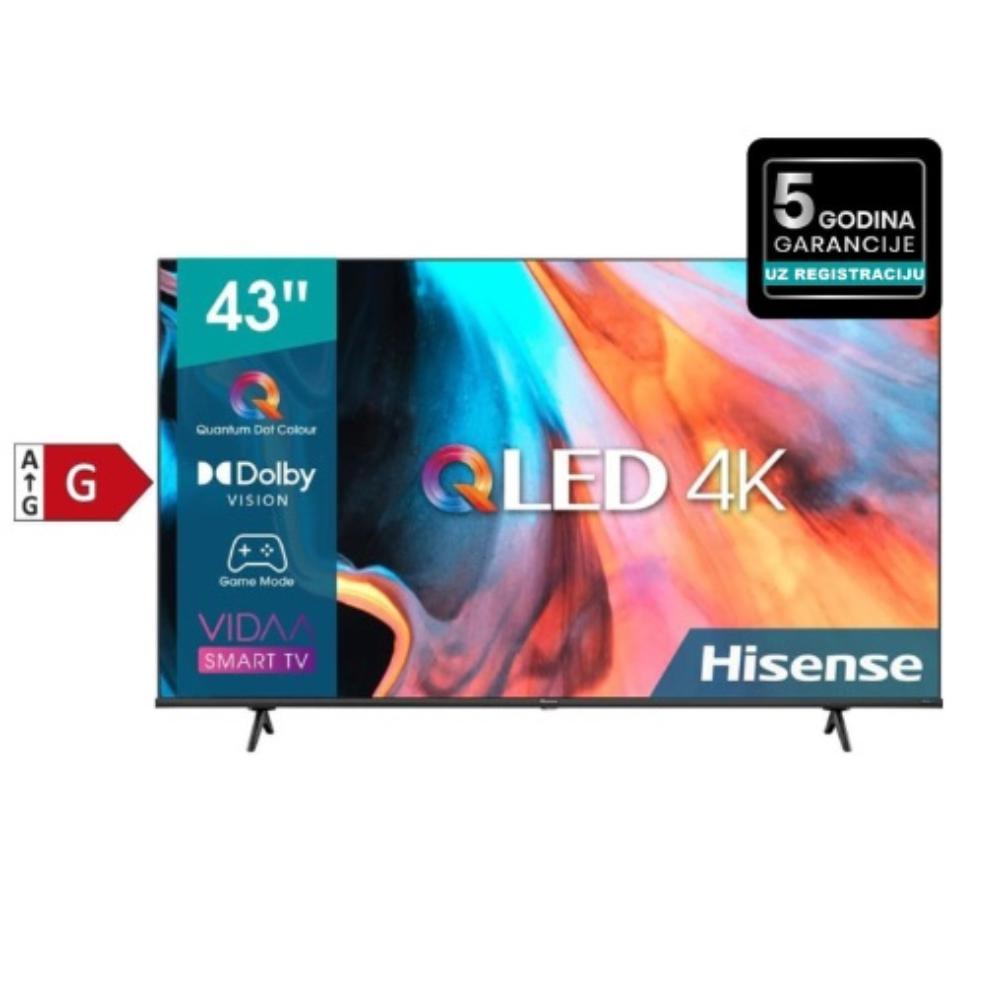 Slika HISENSE Televizor 43E7HQ 43" 109,2 cm  3840 x 2160 piksela