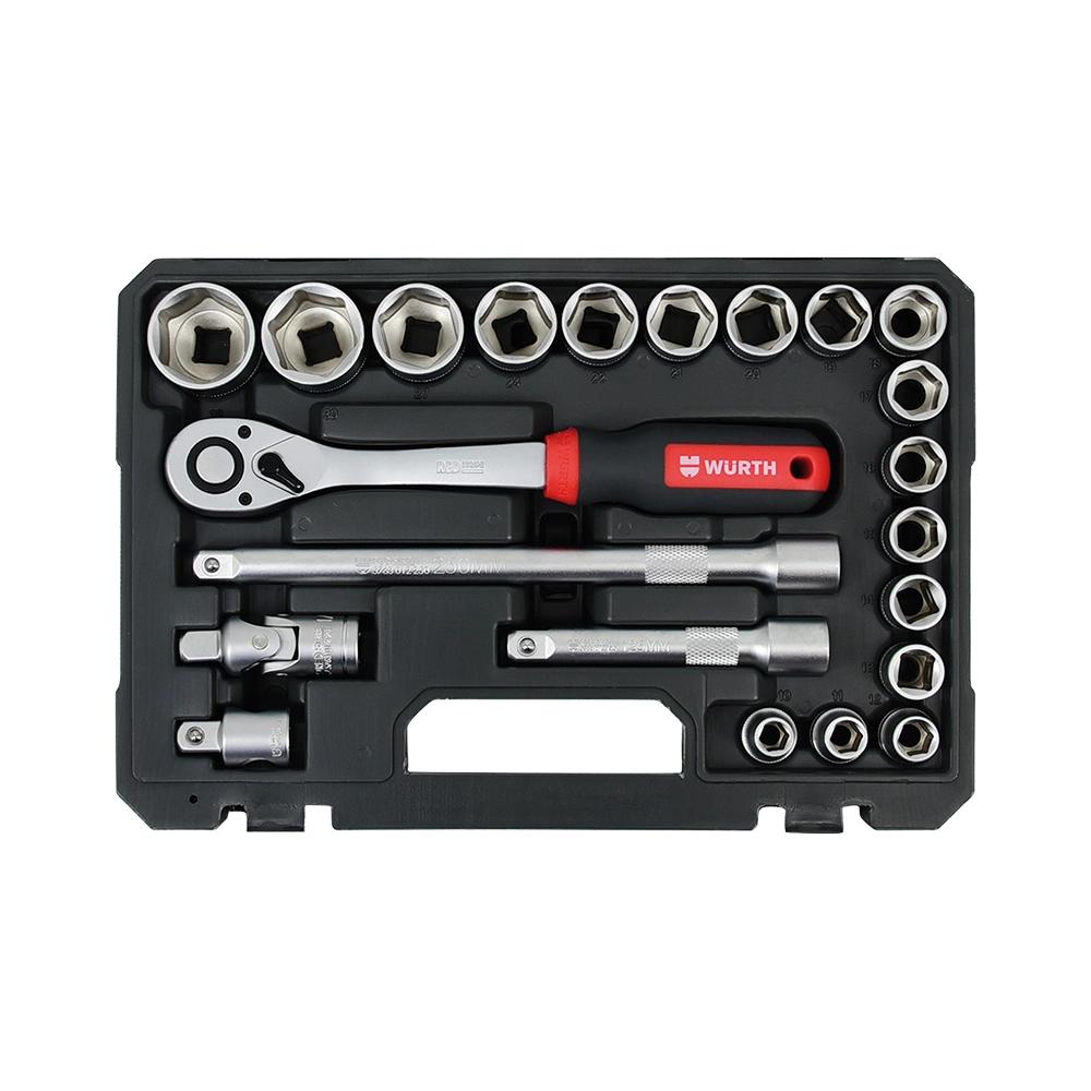 Slika SET RED STRIPE NASADN. KLJUC 1/2'' 6UGAONI 22KOM