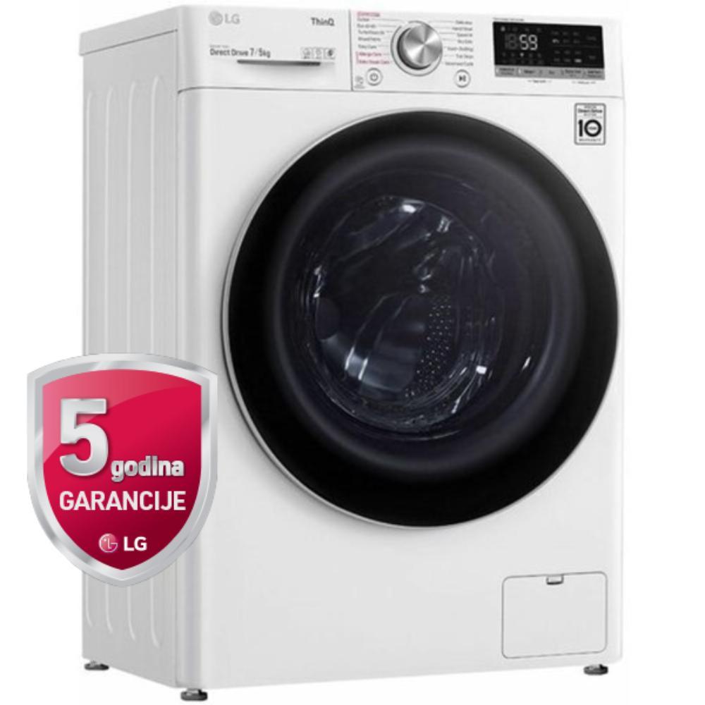 Picture of LG Mašina za pranje i sušenje veša F2DV5S7S1E  1200 obr/min   7 kg  5 kg 