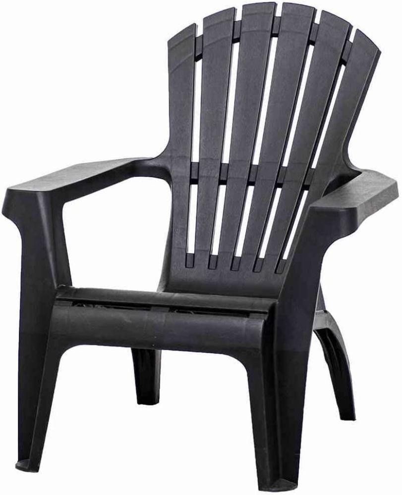 Slika IPAE DOLOMITI PLASTIČNA STOLICA CRNA